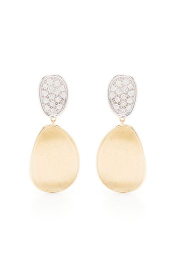 Marco Bicego 18kt yellow and white gold Small Lunaria Chandelier diamond drop earrings - Oro