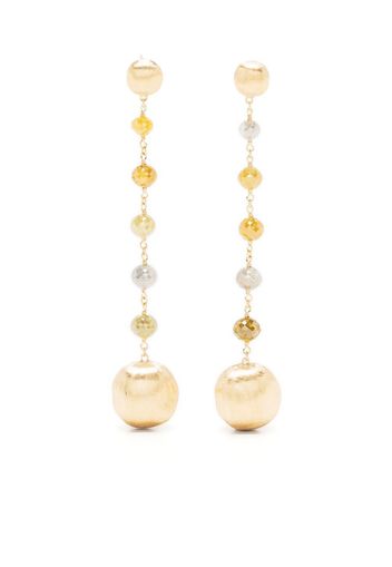 Marco Bicego Orecchini con pendente Africa in oro giallo 18kt con gemma