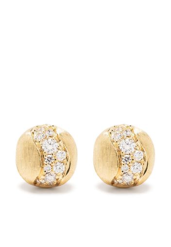 Marco Bicego 18kt yellow gold diamond stud earrings - Oro