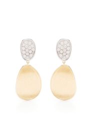 Marco Bicego 18kt yellow and white gold Small Lunaria Chandelier diamond drop earrings - Oro