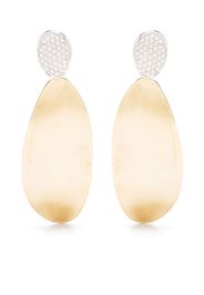 Marco Bicego 18kt yellow and white gold Lunaria drop earrings - Oro