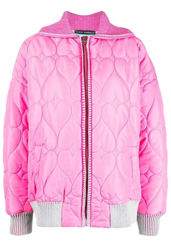 Marco Rambaldi quilted zip-up jacket - Rosa