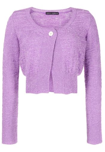 Marco Rambaldi tinsel-detail knit cardigan - Viola