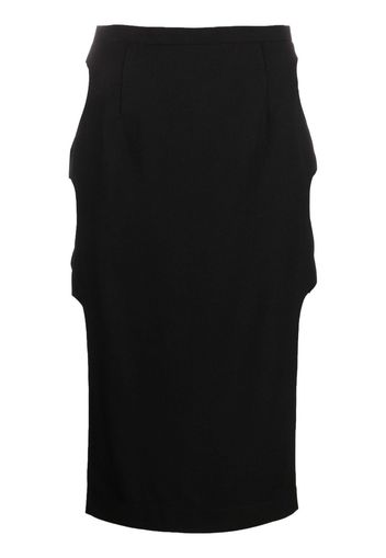 Marco Rambaldi cut-out midi skirt - Nero