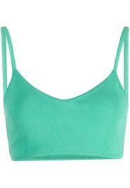 Marco Rambaldi fine-knit cropped top - Verde