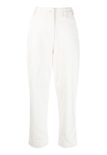 Margaret Howell high-waisted tapered trousers - Bianco