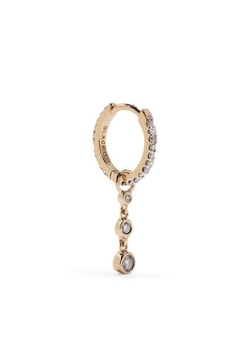 Orecchini a cerchio Mademoiselle in oro 14kt con diamanti