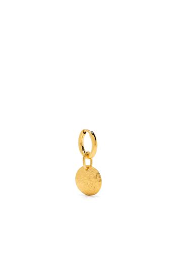 Maria Black Tan Huggie Earring - Oro