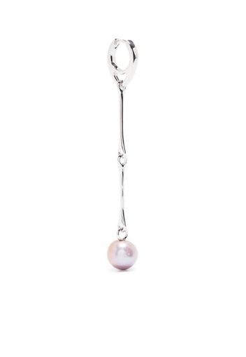 Maria Black Star pearl drop earring - Argento