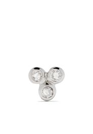 14kt white gold Triad diamond stud