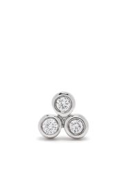 Maria Black 14kt white gold Triad 18 diamond single earring - Argento