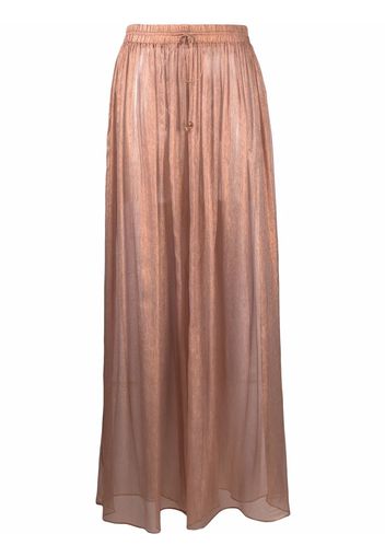 Maria Lucia Hohan sheer silk palazzo pants - Oro