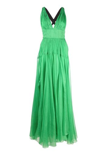 Maria Lucia Hohan Ozana V-neck gown - Verde