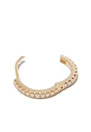 Maria Tash MTASH 18K YG 8MM WHT DIAM PAVE SGL HOOP - Oro