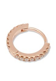 Maria Tash MTASH 18K RG 6.5MM DIAM PAVE ET SGL HUG - Rosa