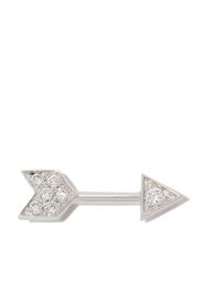 Maria Tash Orecchino a bottone Arrow in oro bianco 18kt - Argento