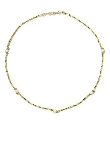 Marie Lichtenberg Mauli pearl-embellished woven necklace - Oro