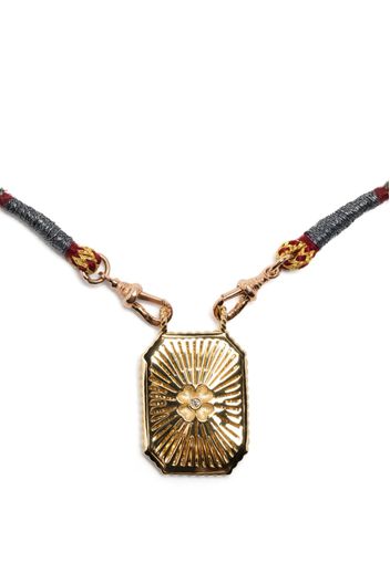 Marie Lichtenberg Collana con pendente in oro giallo 18kt con diamanti