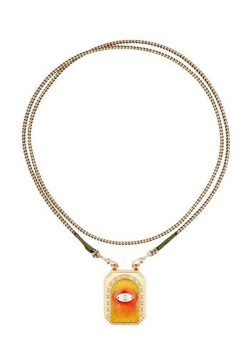 Marie Lichtenberg 18kt yellow gold Eye Protect multi-stone necklace - Oro