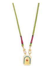 Marie Lichtenberg Collana con pendente Heart Mini in oro giallo 18kt con diamanti