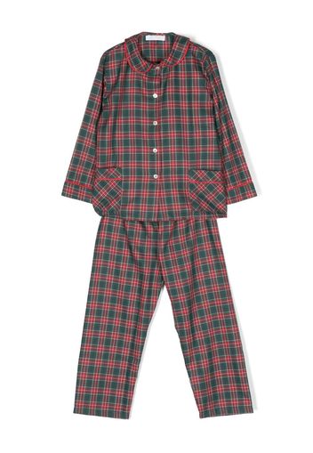Mariella Ferrari tartan-check pajama set - Rosso