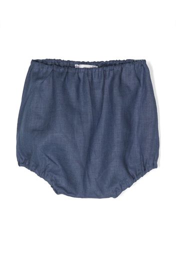 Mariella Ferrari elasticated-waist linen shorties - Blu