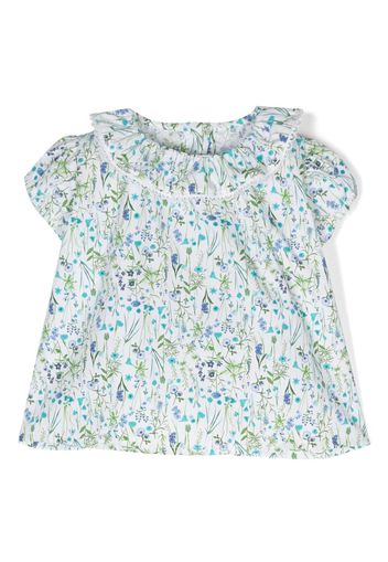 Mariella Ferrari floral-print cotton blouse - Bianco