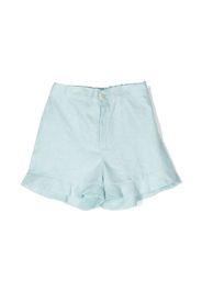 Mariella Ferrari linen plaid shorts - Blu