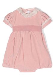 Mariella Ferrari lace-trim velvet cotton shorties - Rosa