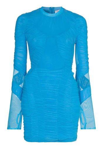 Marine Serre Hydrodynamic mesh minidress - Blu