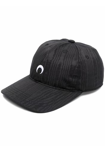 Marine Serre crescent-moon moire cap - Nero