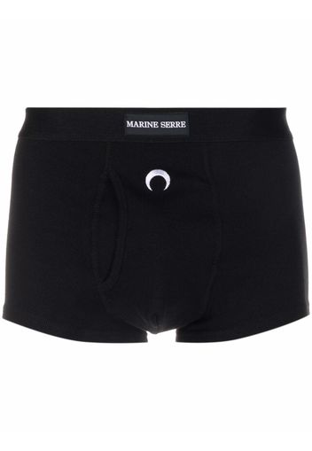 Marine Serre logo-embroidered boxers - Nero