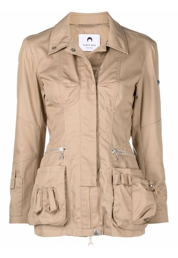 Marine Serre Survival multi-pocket jacket - Toni neutri