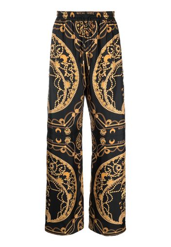 Marine Serre Pantaloni con stampa Ornament Jewelry - Nero