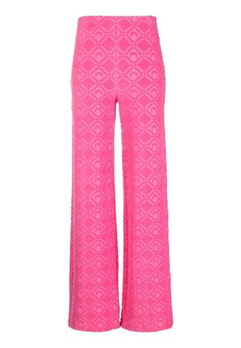 Marine Serre Pantaloni svasati Moon Spugne - Rosa