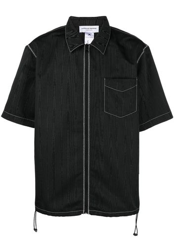 Marine Serre Camicia a maniche corte - Nero