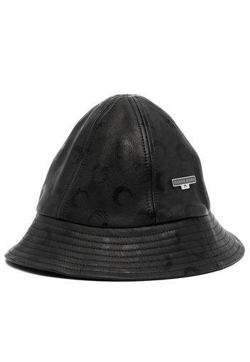 Marine Serre Cappello bucket con stampa - Nero