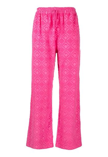 Marine Serre moon jacquard track pants - Rosa