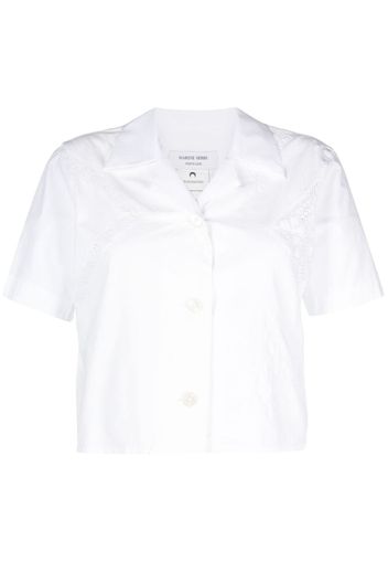 Marine Serre Camicia crop - Bianco
