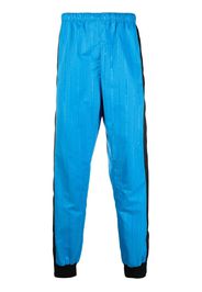 Marine Serre Pantaloni elasticizzati con design color-block - Blu