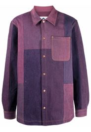 Marine Serre patchwork crescent moon shirt - Rosa