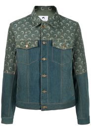 Marine Serre Moon denim jacket - Verde