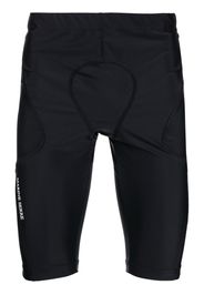 Marine Serre Shorts da ciclismo con stampa - Nero