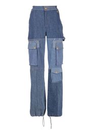 Marine Serre Jeans a vita alta - Blu