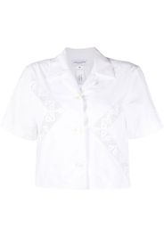 Marine Serre Camicia crop - Bianco