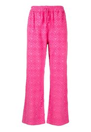 Marine Serre moon jacquard track pants - Rosa