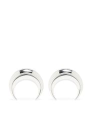 Marine Serre Moon stud earring - Argento