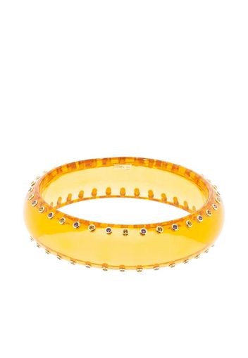 18kt yellow gold bakelite bangle bracelet