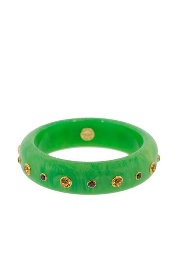 18kt gold bakelite bangle bracelet