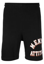 MARKET logo-print track shorts - BLACK